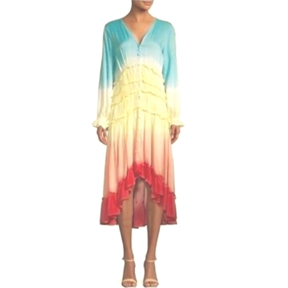 For The Republic Vibrant High-Low Dress